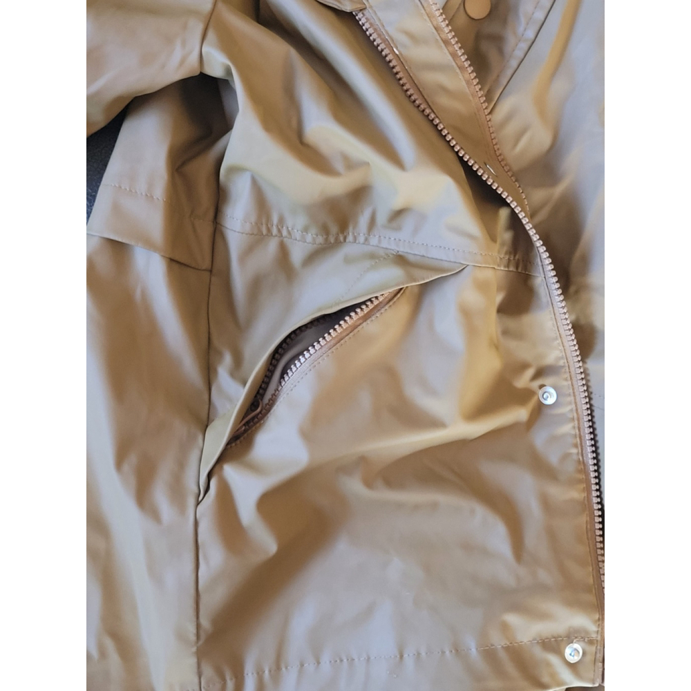 Kifs Cat & Jack rimmed HOOD Raincoat Size M Zipper Snaps lightly lined - Picture 8 of 10